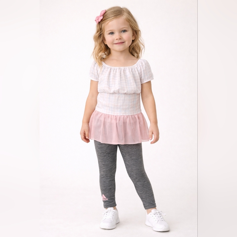 Toddlers Adidas leggings with tutu